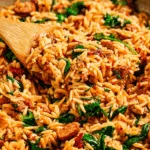 Orzo and Sausage Skillet