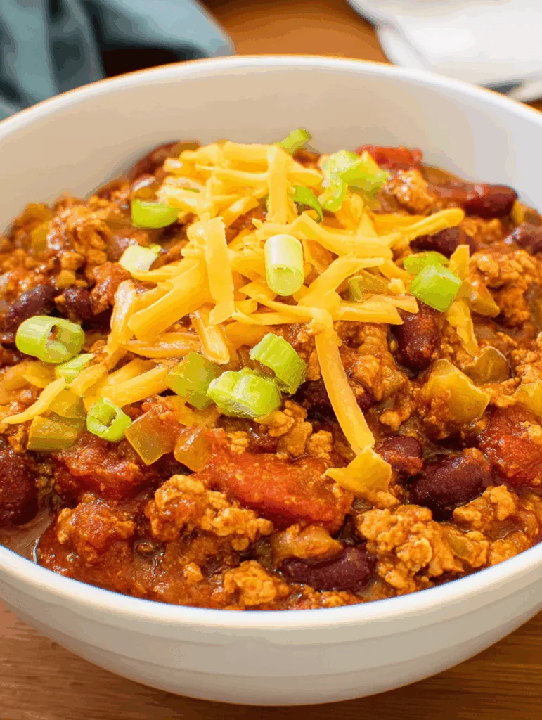 Healthy Turkey Chili Crockpot