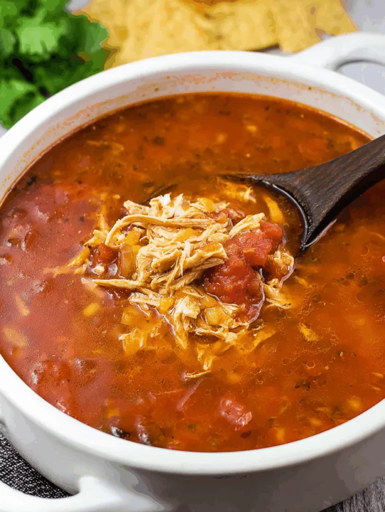 Fast Chicken Tortilla Soup
