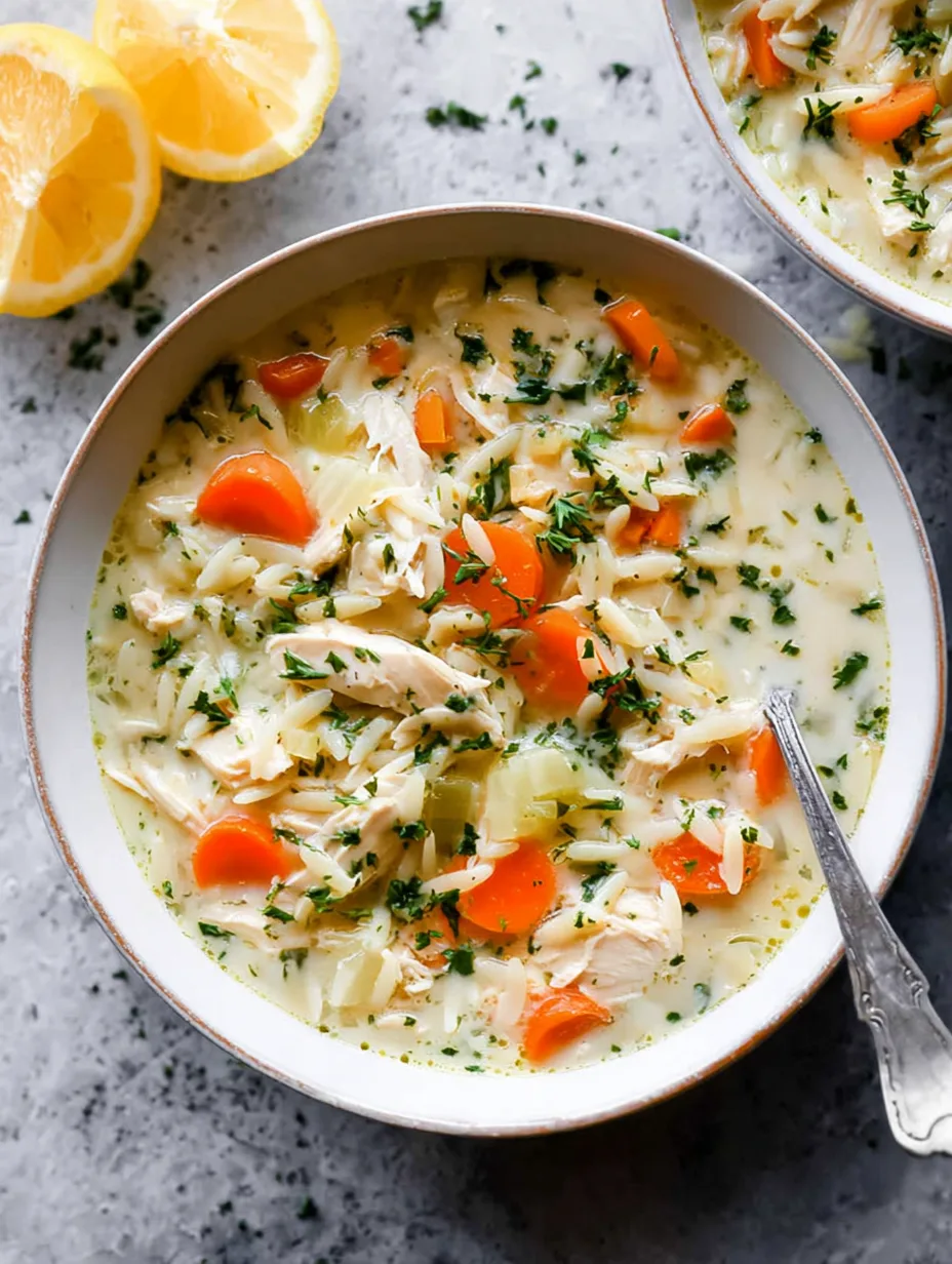 Easy Lemon Orzo Chicken Soup