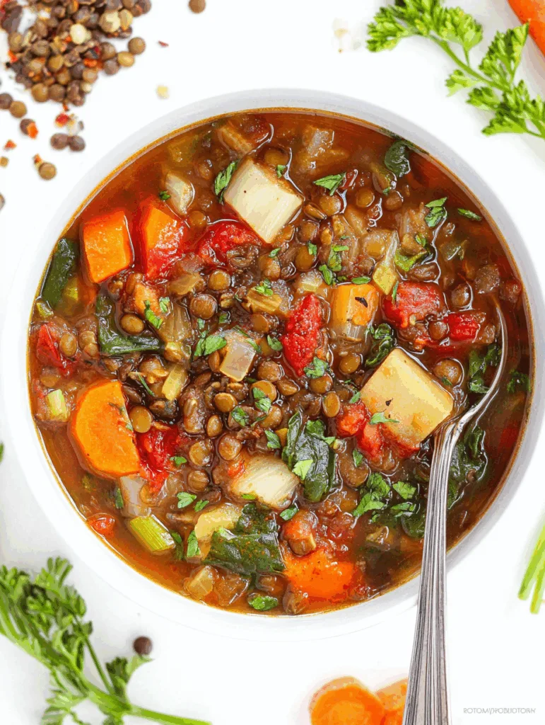Easy Lentil Vegetable Soup