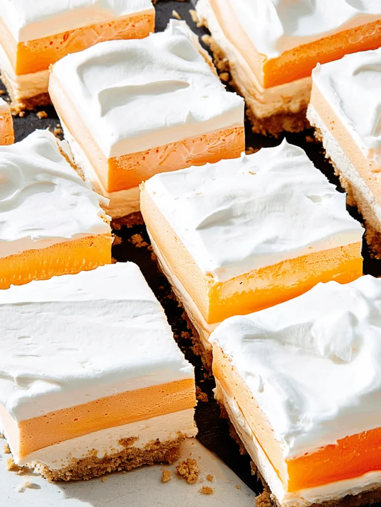 Orange Creamsicle Bars
