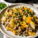 Cheesy Hobo Casserole with Ground Beef