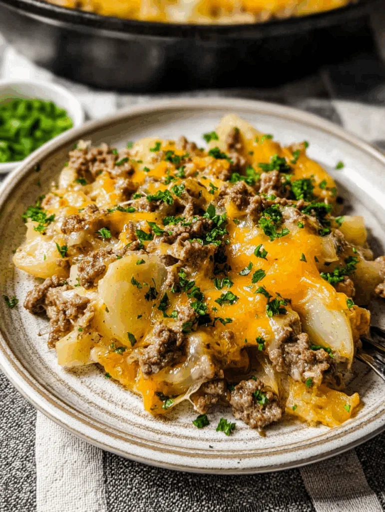 Cheesy Hobo Casserole with Ground Beef