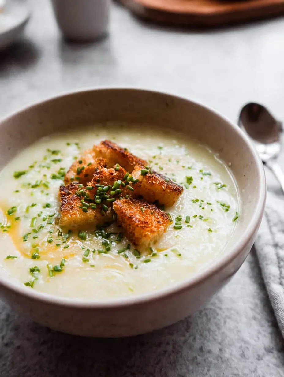 Roasted Garlic Potato Soup