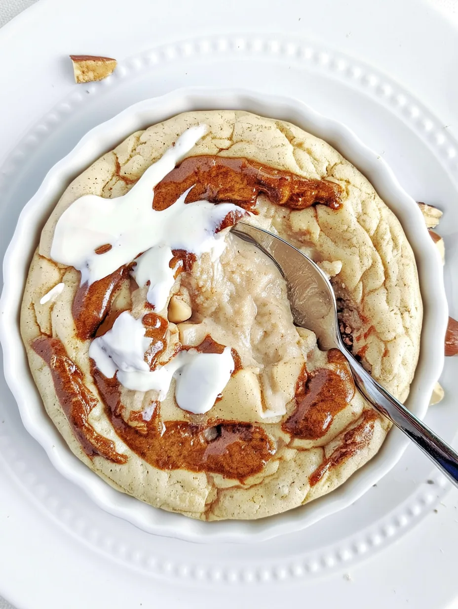 Cinnamon roll protein mug cake