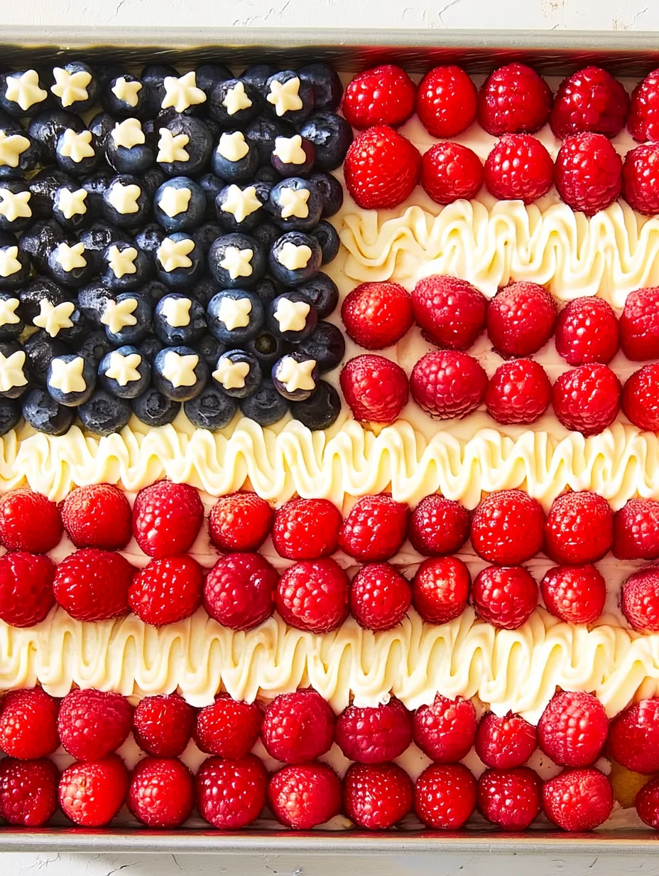 Easy American Flag Sheet Cake