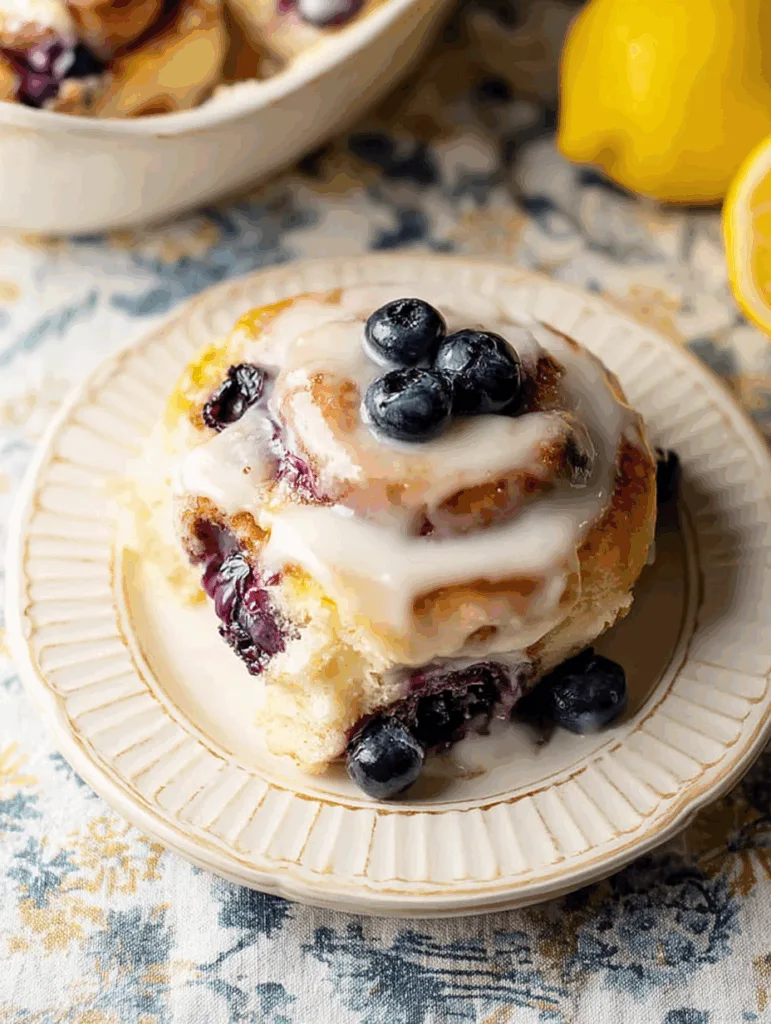 Blueberry Sunshine Rolls