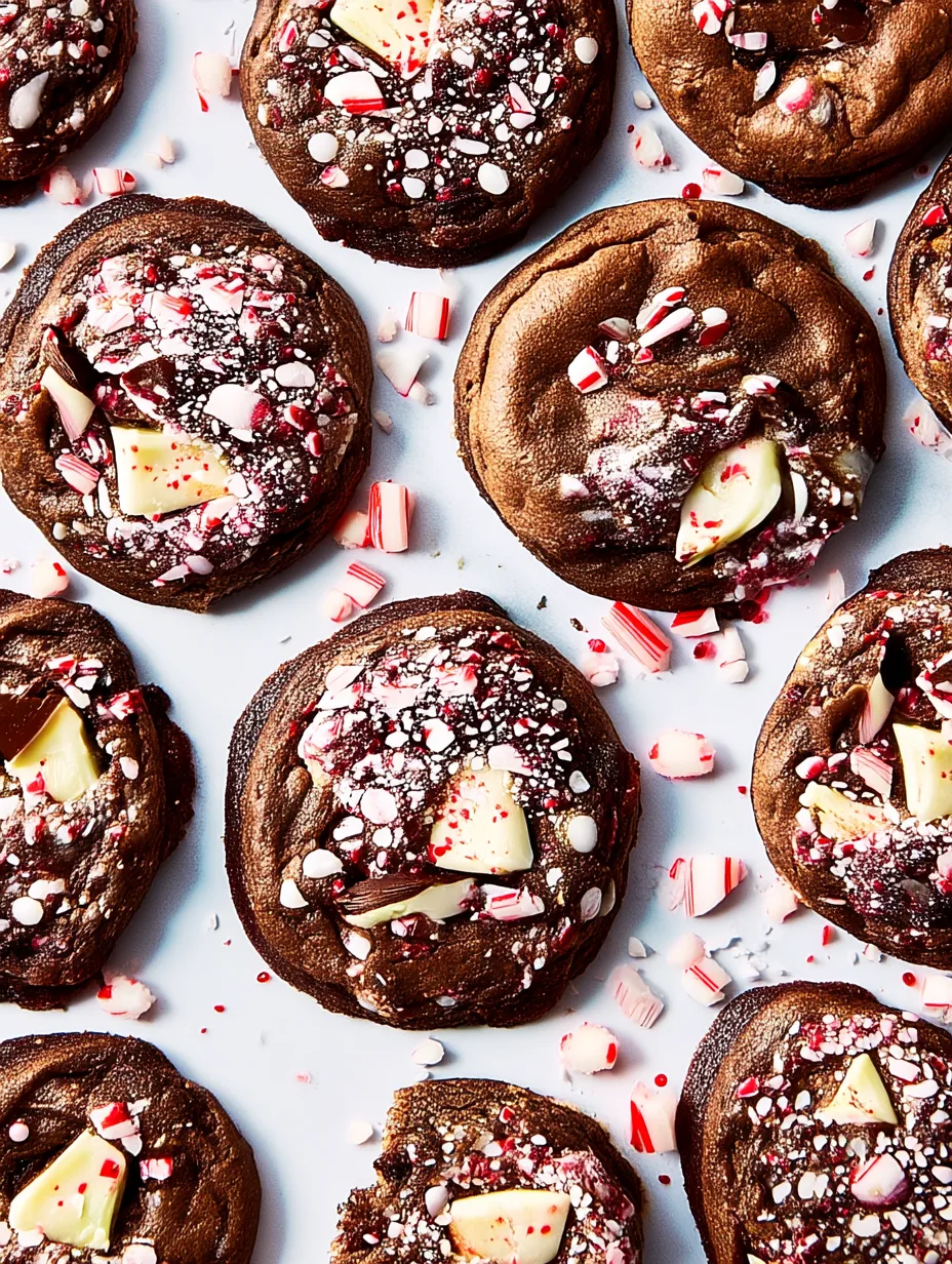 Frosted Peppermint Crunch Cookies