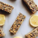 Honey Lemon Chia Granola Bars