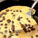 Skinny Chocolate Chip Protein Skillet Cookie