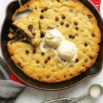 Keto Chocolate Chip Skillet Cookie