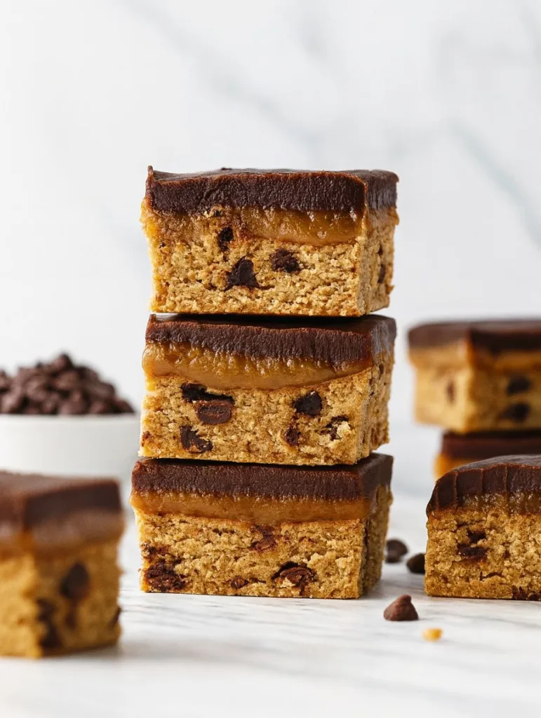 Caramel Cookie Dough Protein Bars