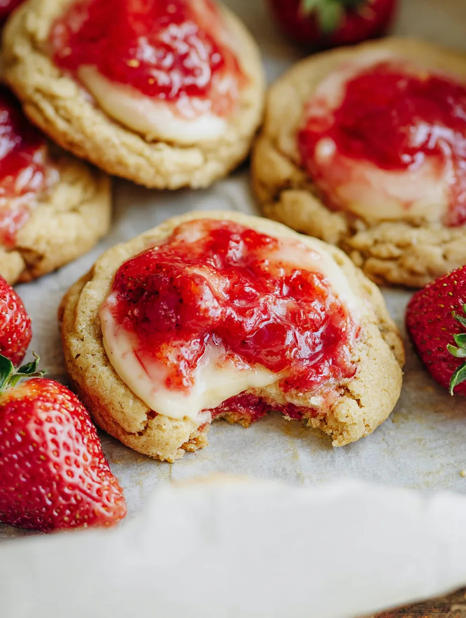 Strawberry Cheesecake Cookies