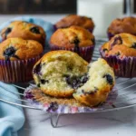 Greek Yogurt Blueberry Muffins (Low Sugar)