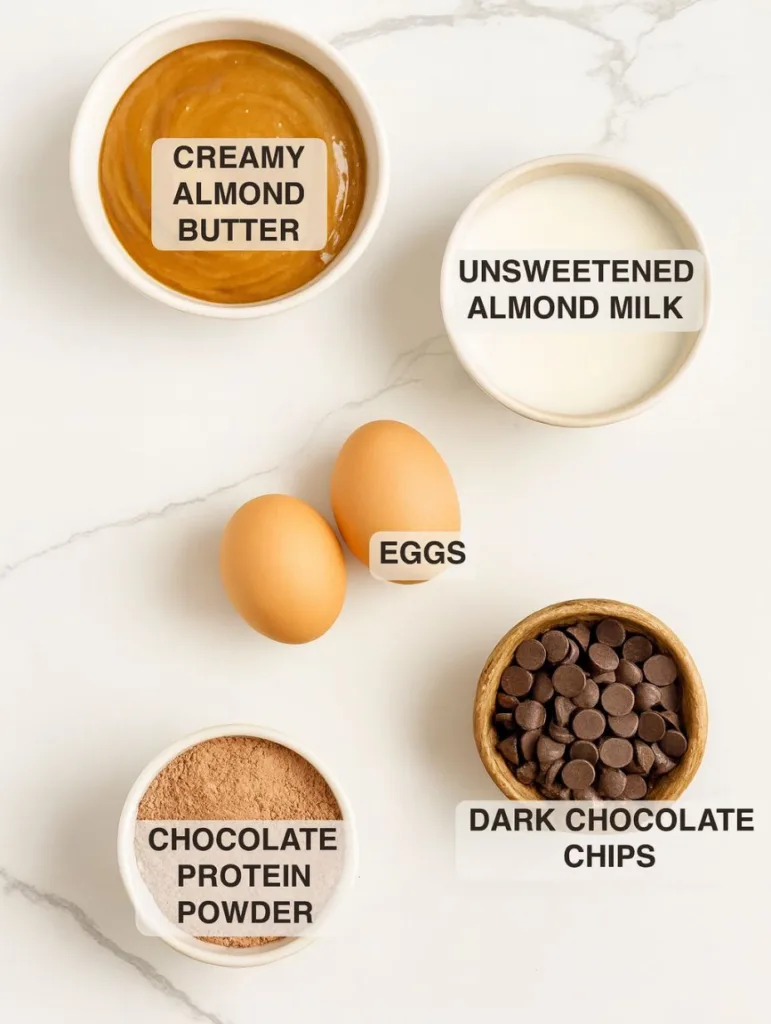 Fudgy Protein Brownies Ingredients