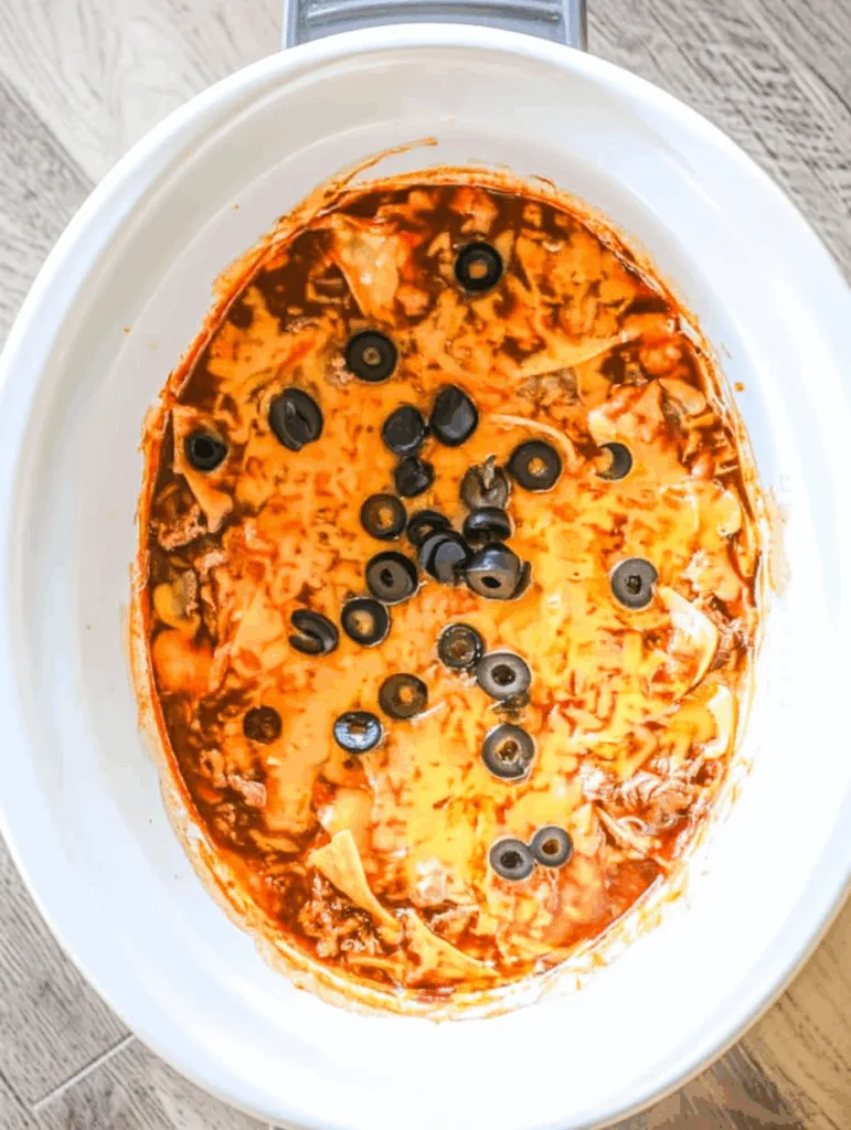 Ground Beef Enchilada Casserole (Crockpot)