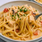 Classic Crockpot Chicken Spaghetti
