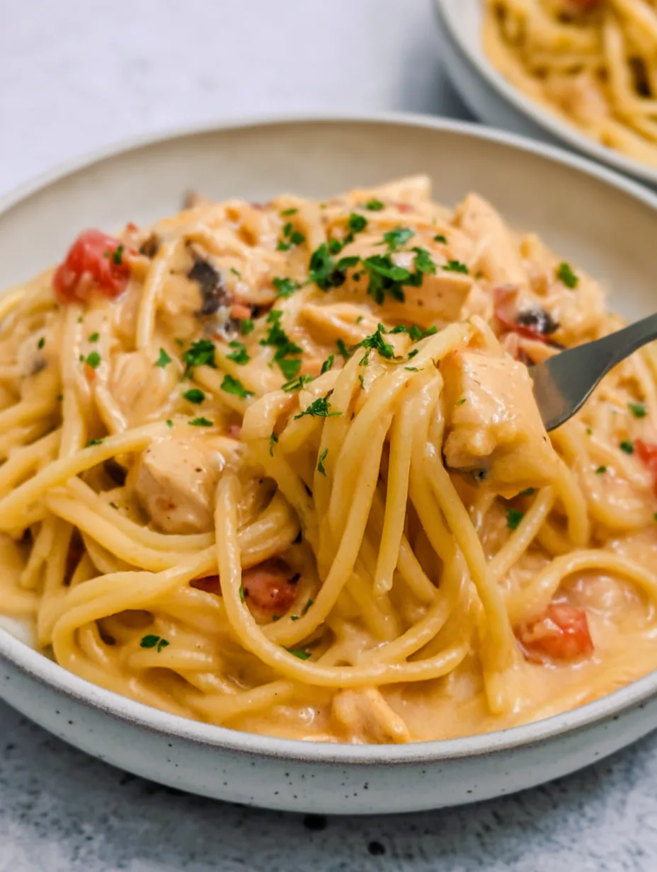 Classic Crockpot Chicken Spaghetti