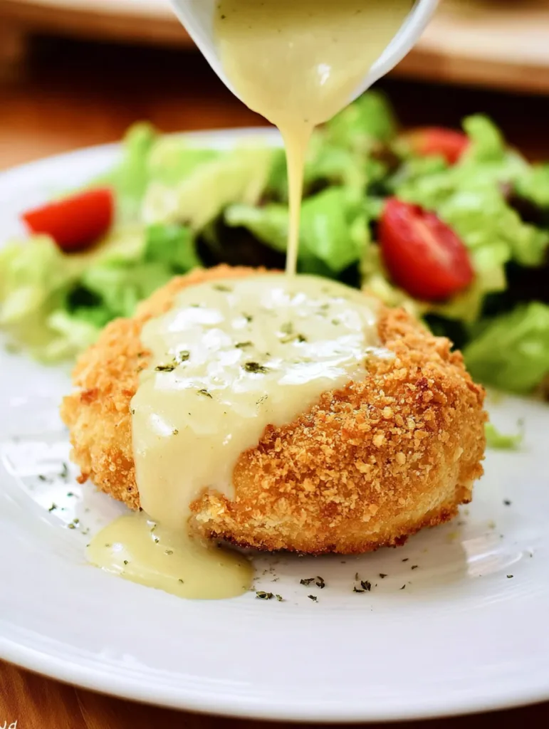 Chicken Pillows with Creamy Parmesan Sauce