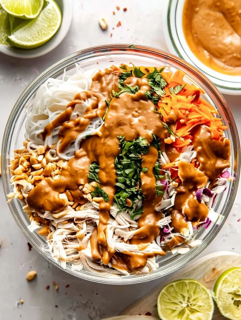 Thai Peanut Chicken Wrap