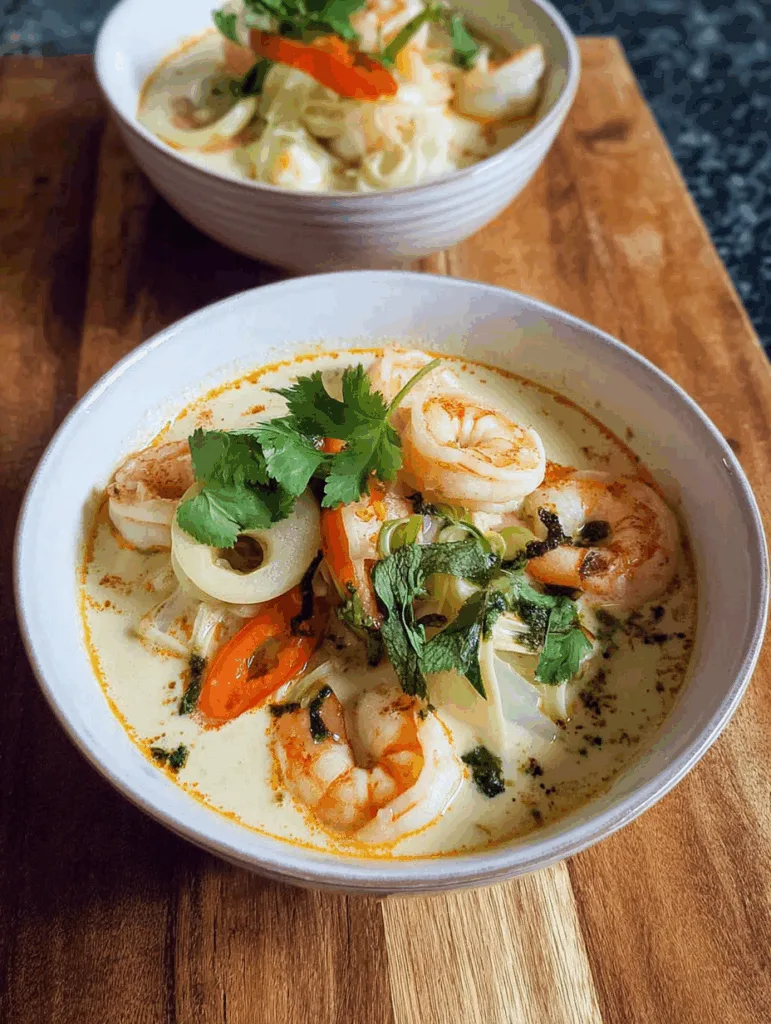 Spicy Coconut Lemongrass Soup