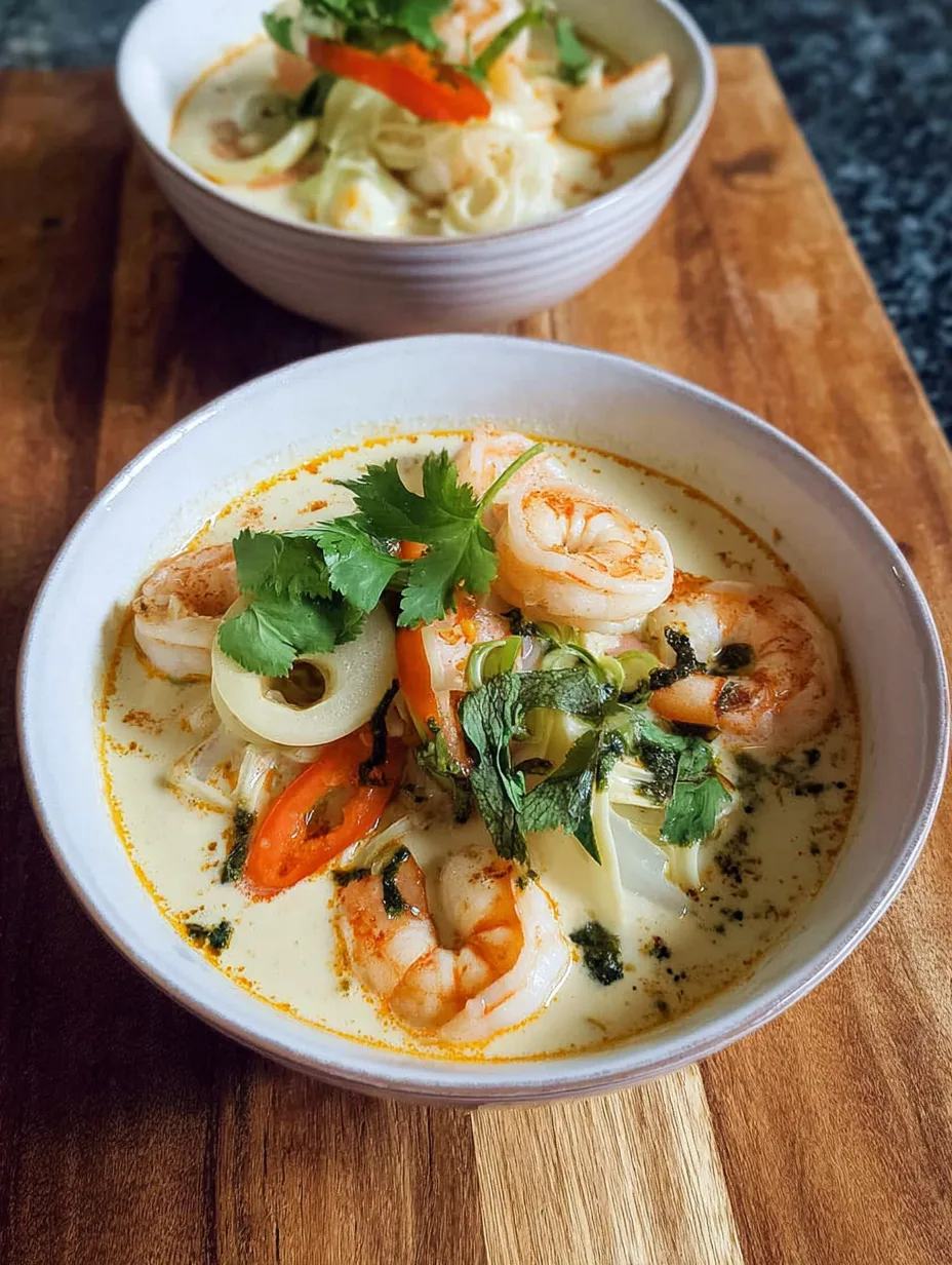 Spicy Coconut Lemongrass Soup