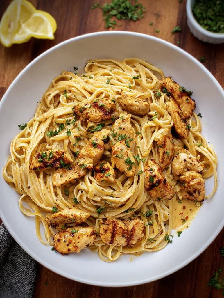 Easy Cowboy Butter Chicken Linguine