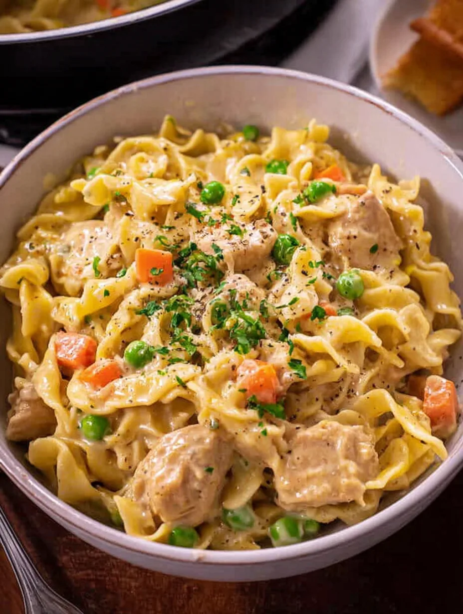 Creamy Chicken Pot Pie Pasta