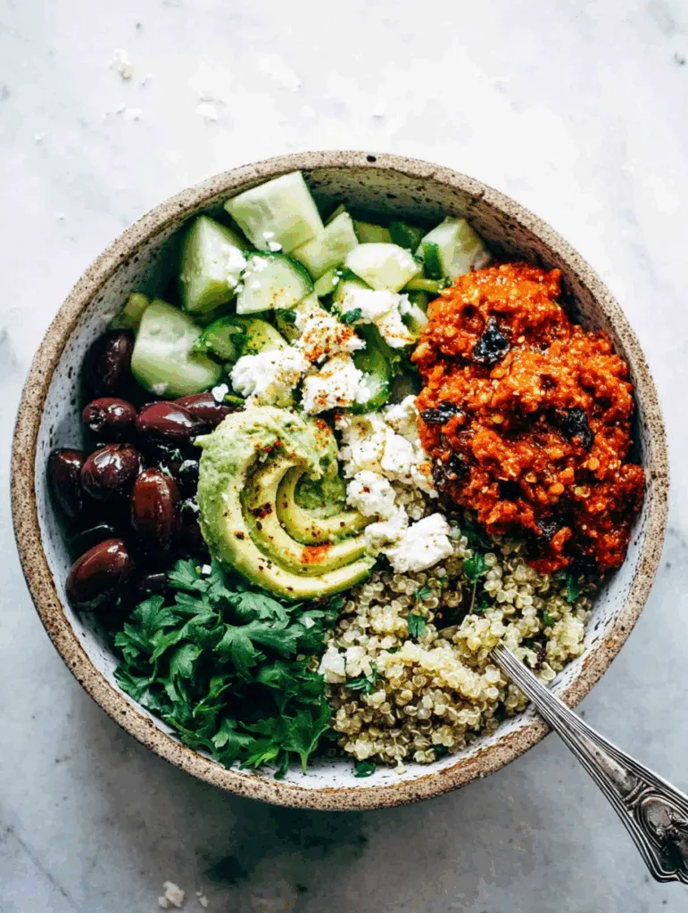 Healthy Mediterranean Quinoa Bowls