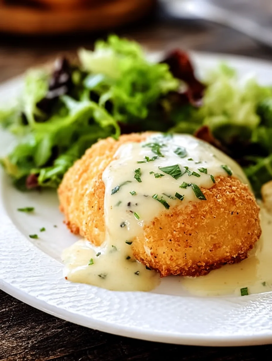 Chicken Pillows with Creamy Parmesan Sauce