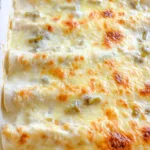 Easy White Chicken Enchiladas with Creamy White Sauce