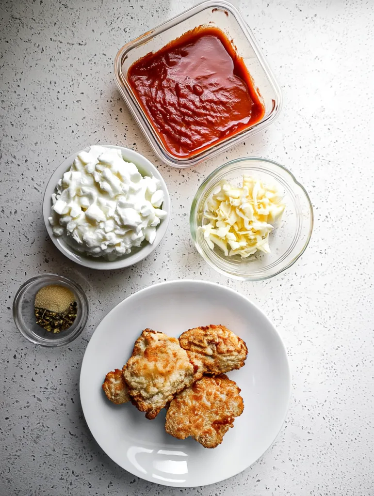 Cottage Cheese Chicken Parm Bowl