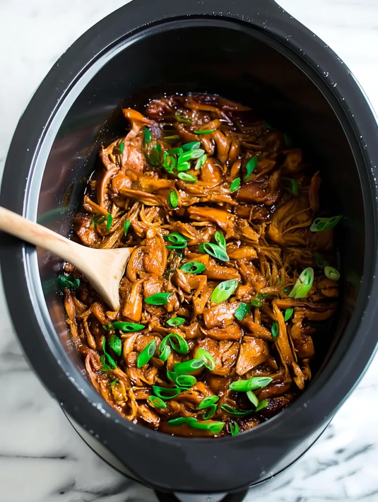 Easy Honey Garlic Slow Cooker Chicken Thighs