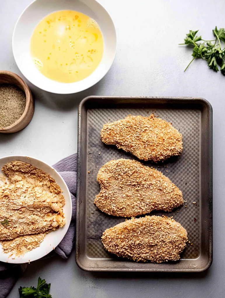 Crispy Pretzel Chicken with Creamy Mustard Cheddar Sauce