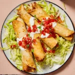 Crispy Air Fryer Chicken Taquitos