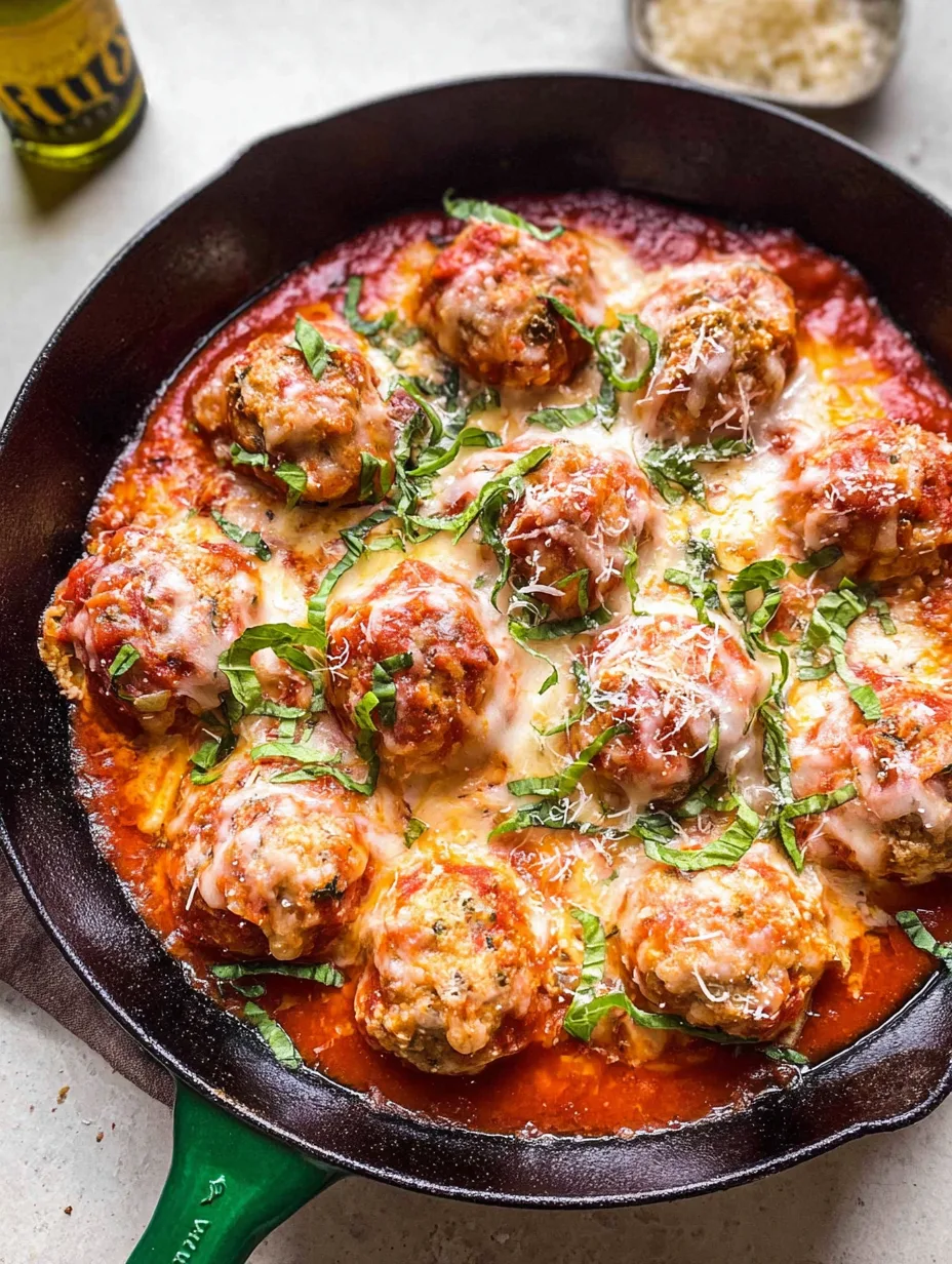 Ground Chicken Parmesan Meatballs