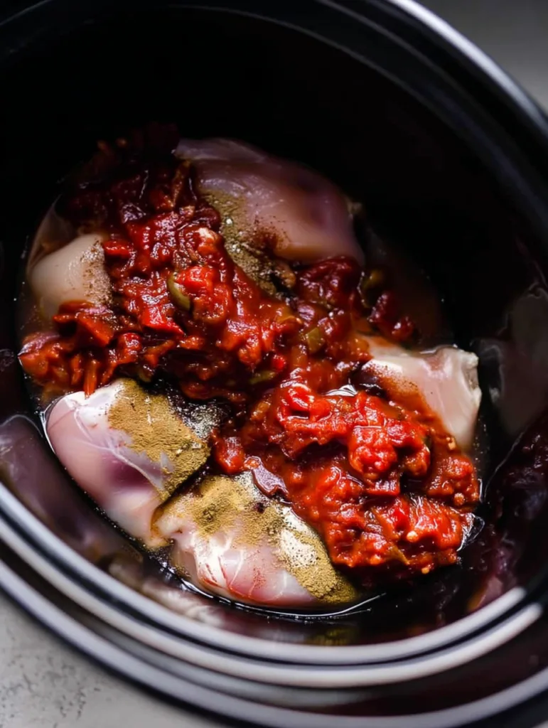 Dump-and-Go Crockpot Chicken Tacos