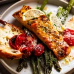 High-Protein Lemon Garlic Salmon Bake