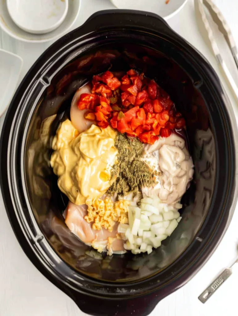 Classic Crockpot Chicken Spaghetti