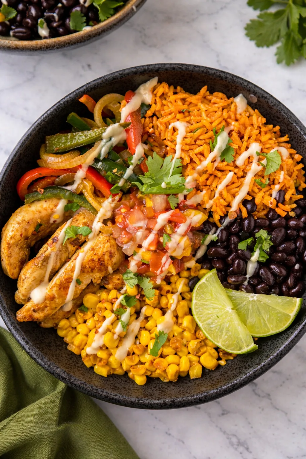 25-Minute Chicken Fajita Rice Bowls