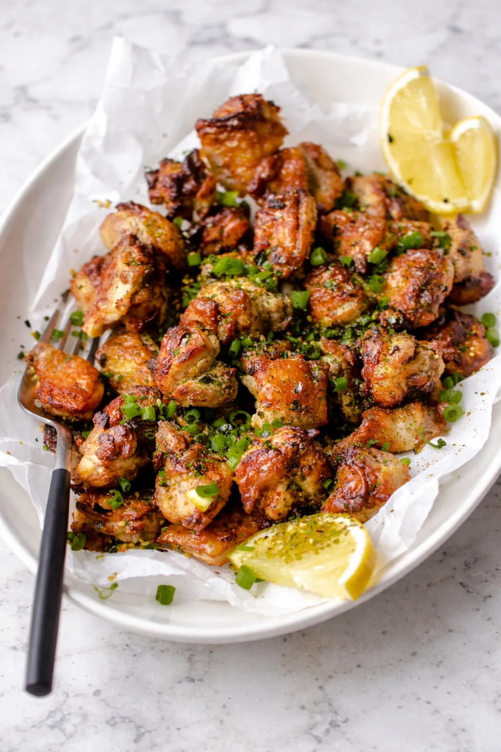 Crispy Air Fryer Lemon Chicken Bites