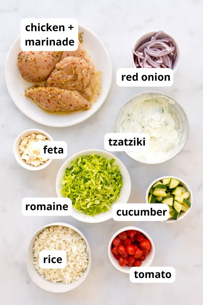 Greek Chicken Bowls