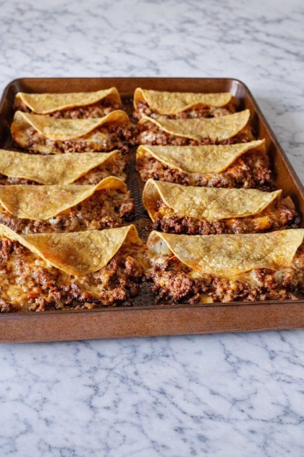 Crispy Baked Ground Beef Tacos