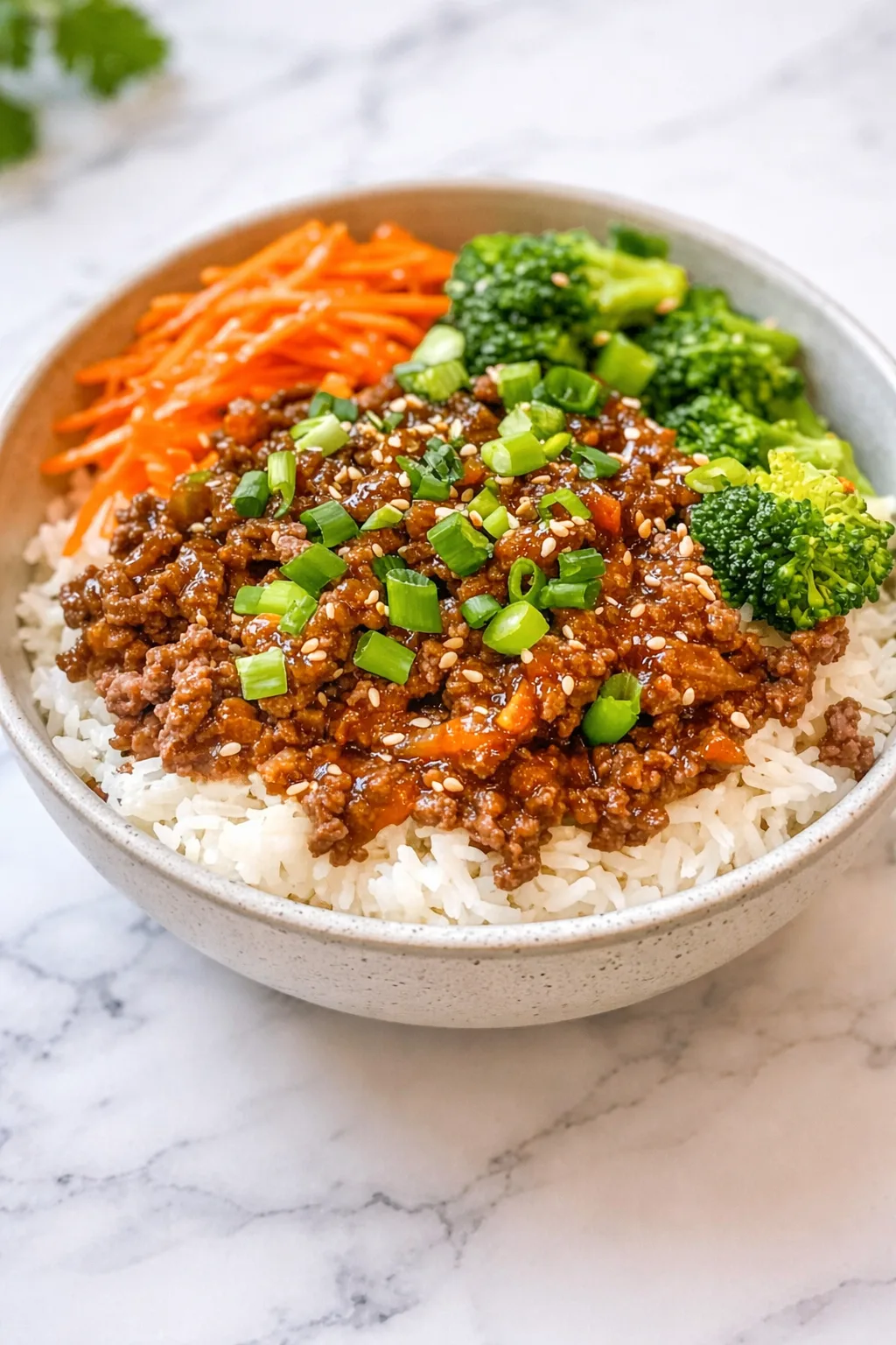 Korean Ground Beef Bowl