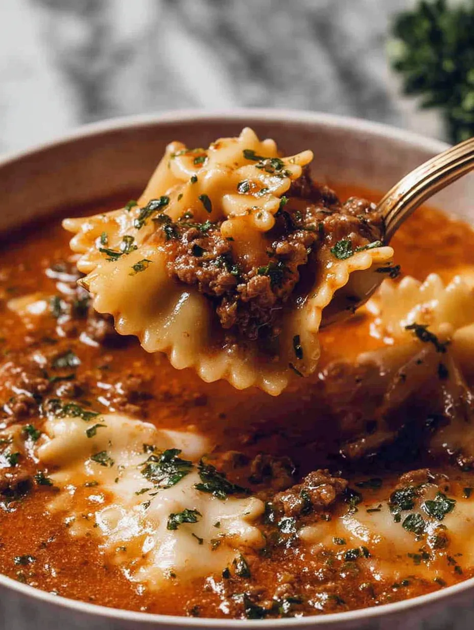 One-Pot Lasagna Soup Recipe