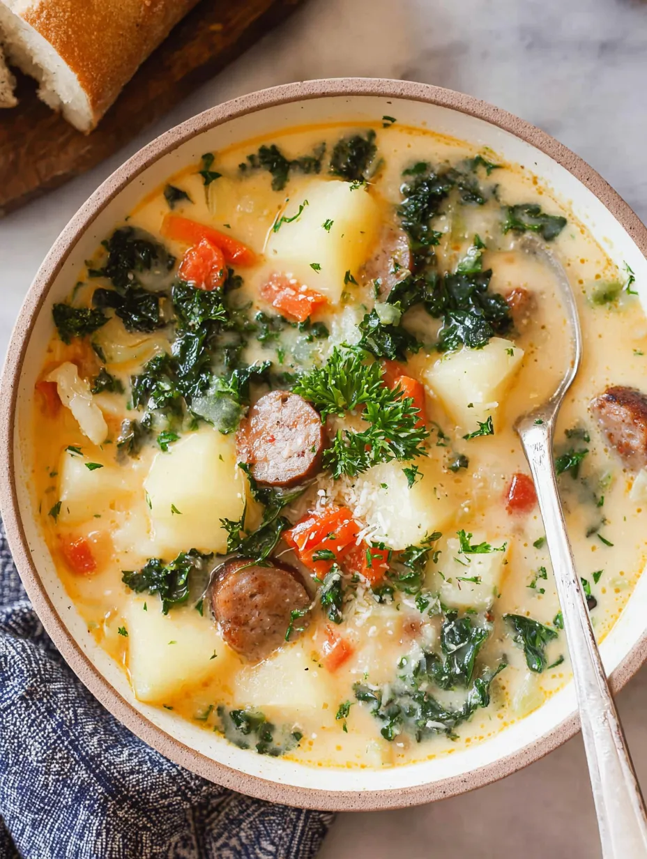 Sausage Potato Soup with Kale