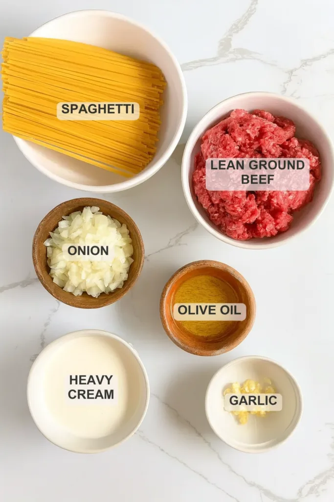 Cajun Beef Spaghetti in Creamy Three-Cheese Parmesan Sauce