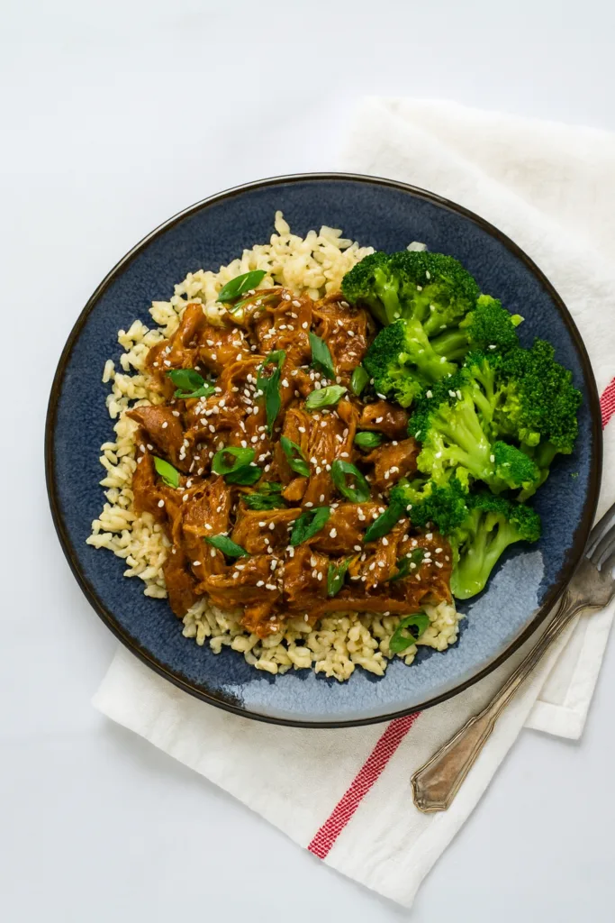 Easy Honey Garlic Slow Cooker Chicken Thighs