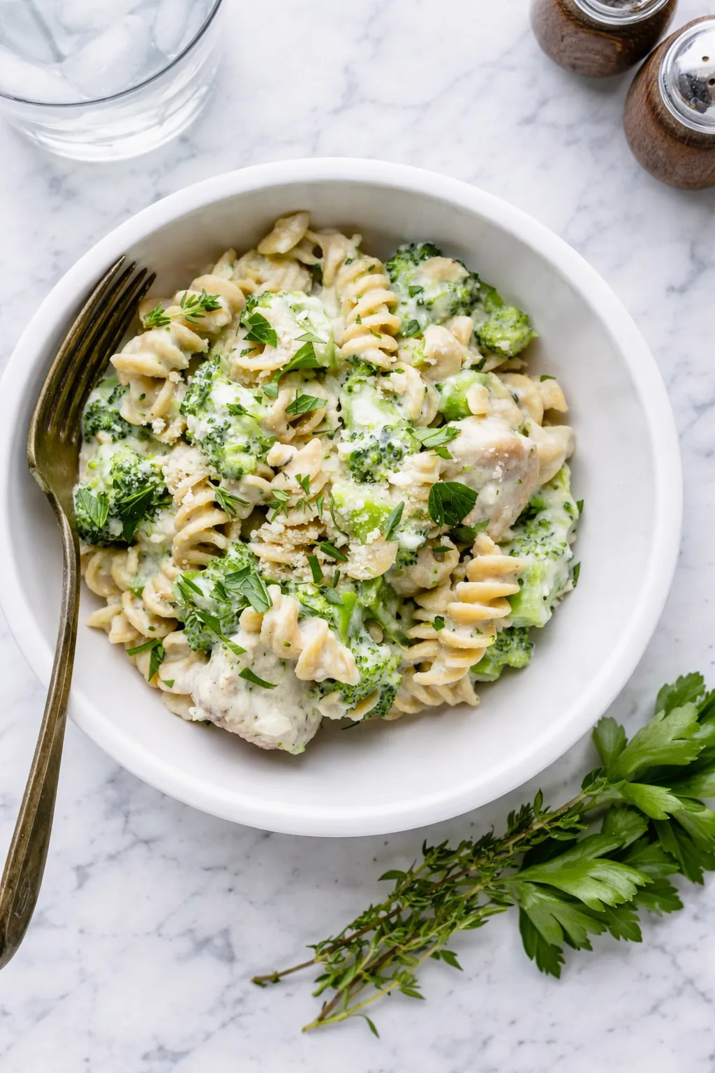Kid-Friendly Chicken Alfredo (Lightened-Up) — creamy yet healthy.